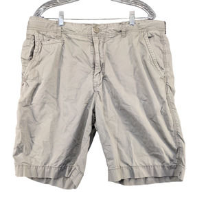Saltaire Mens Summer Twill Chino Shorts Gray Size 38 Slash Pockets